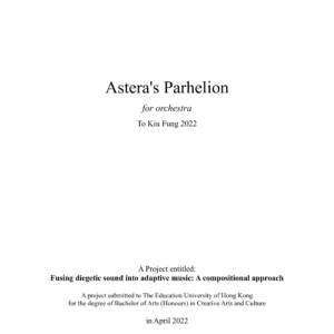Astera’s Parhelion – Full scores (Main Area) – Full version (Digital Download)